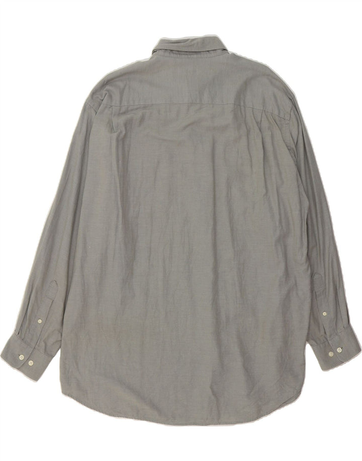 NAUTICA Mens Shirt Size 17 1/2 XL Grey Spotted Cotton Vintage Nautica and Second-Hand Nautica from Messina Hembry 