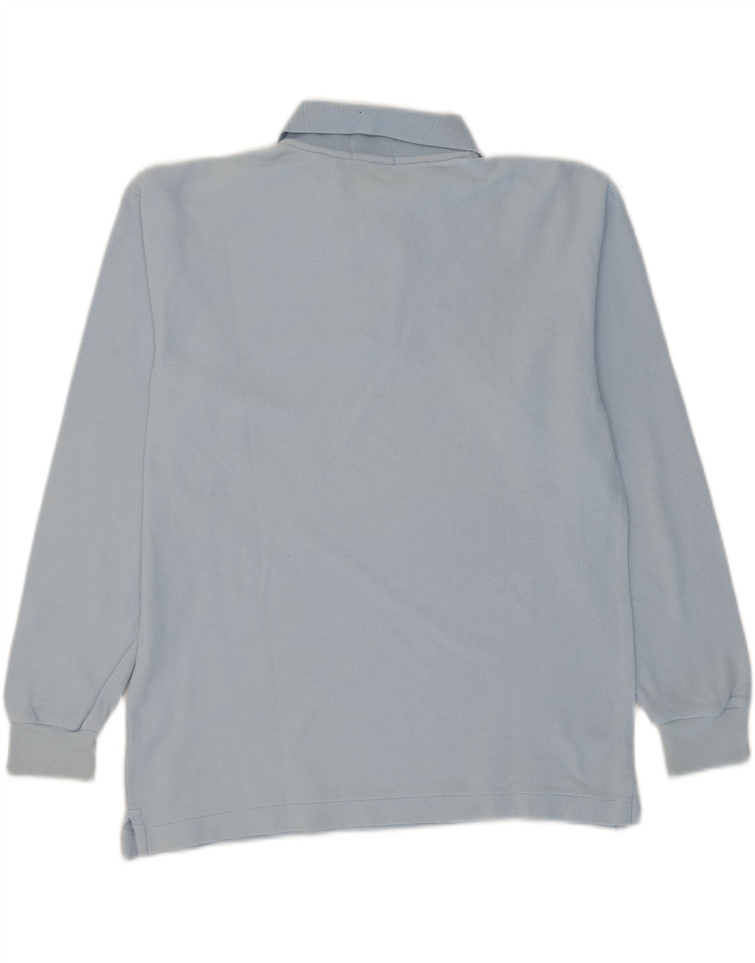FILA Mens Long Sleeve Polo Shirt IT 48 Medium Blue Cotton Vintage Fila and Second-Hand Fila from Messina Hembry 