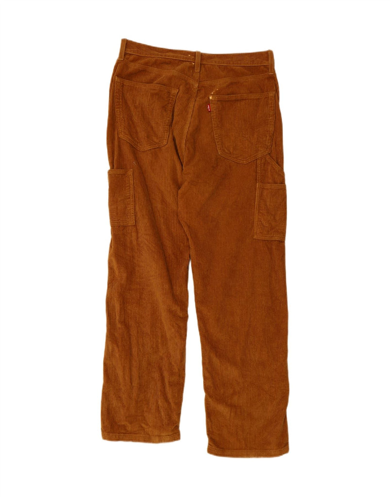LEVI'S Mens Straight Cargo Corduroy Trousers W32 L29 Brown Cotton Vintage Levi's and Second-Hand Levi's from Messina Hembry 