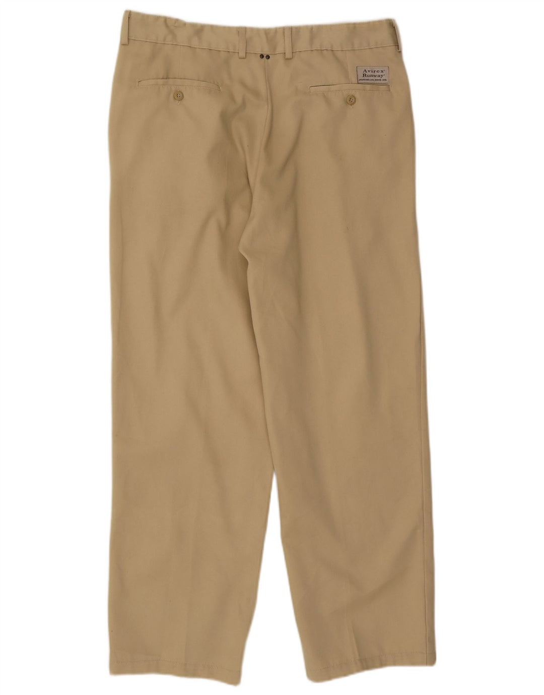 AVIREX Mens Pegged Chino Trousers W38 L30  Beige Cotton