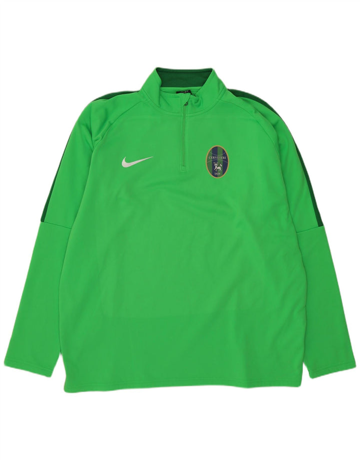 Nike Mens Cerveteri Graphic Pullover Tracksuit Top XL Green Colourblock