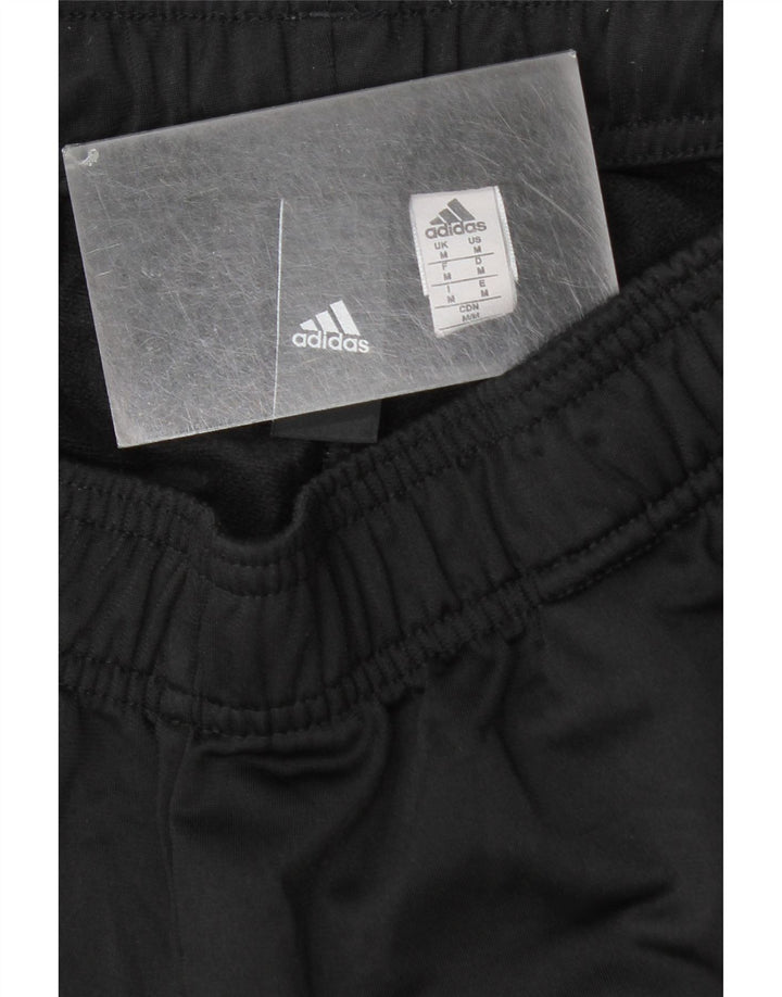 Adidas Mens Tracksuit Trousers Joggers Medium Black Polyester