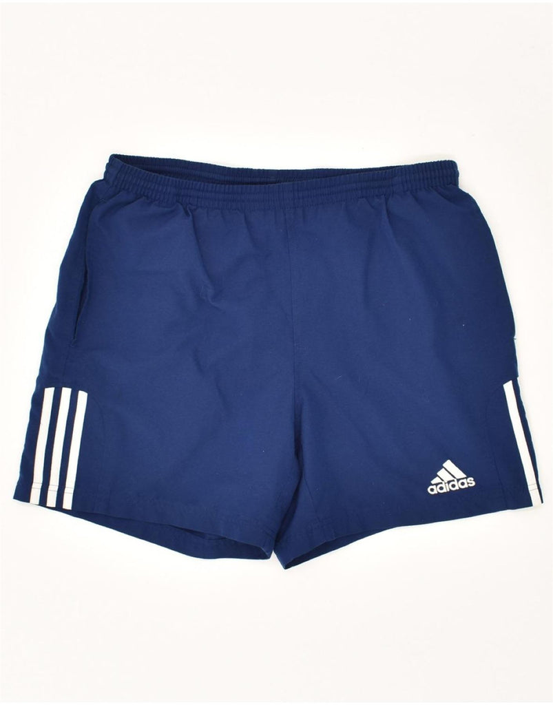 ADIDAS Boys Sport Shorts 15-16 Years Navy Blue Polyester | Vintage Adidas | Thrift | Second-Hand Adidas | Used Clothing | Messina Hembry 