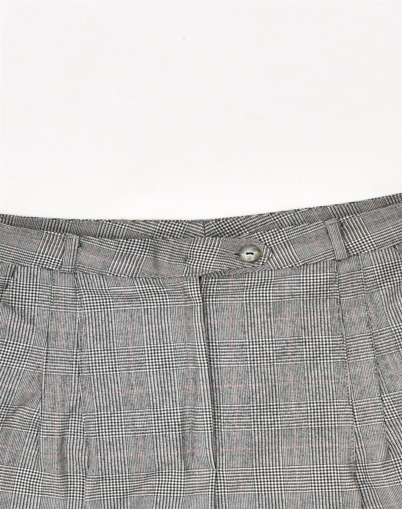 VINTAGE Womens Pegged Chino Trousers W30 L28 Grey Houndstooth Cotton | Vintage Vintage | Thrift | Second-Hand Vintage | Used Clothing | Messina Hembry 