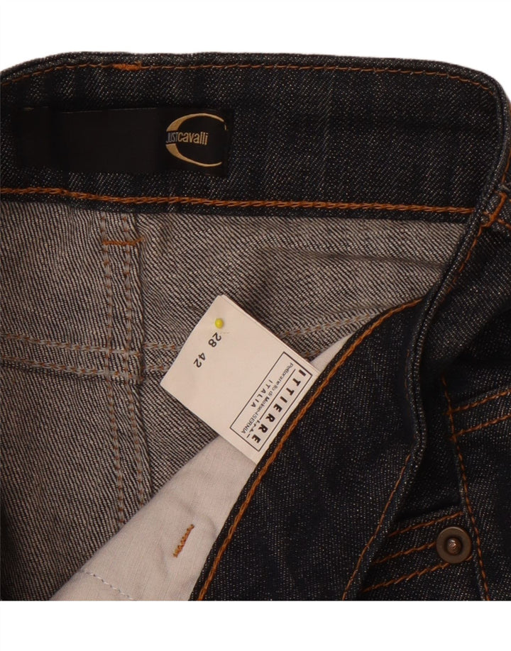 CAVALLI Womens Slim Jeans W28 L28 Blue Vintage Cavalli and Second-Hand Cavalli from Messina Hembry 