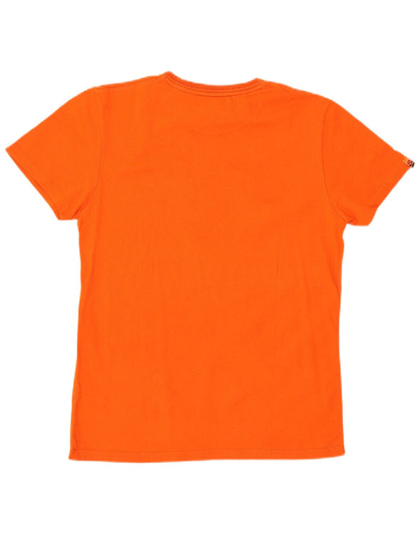 Superdry Mens Graphic T-Shirt Top Medium Orange