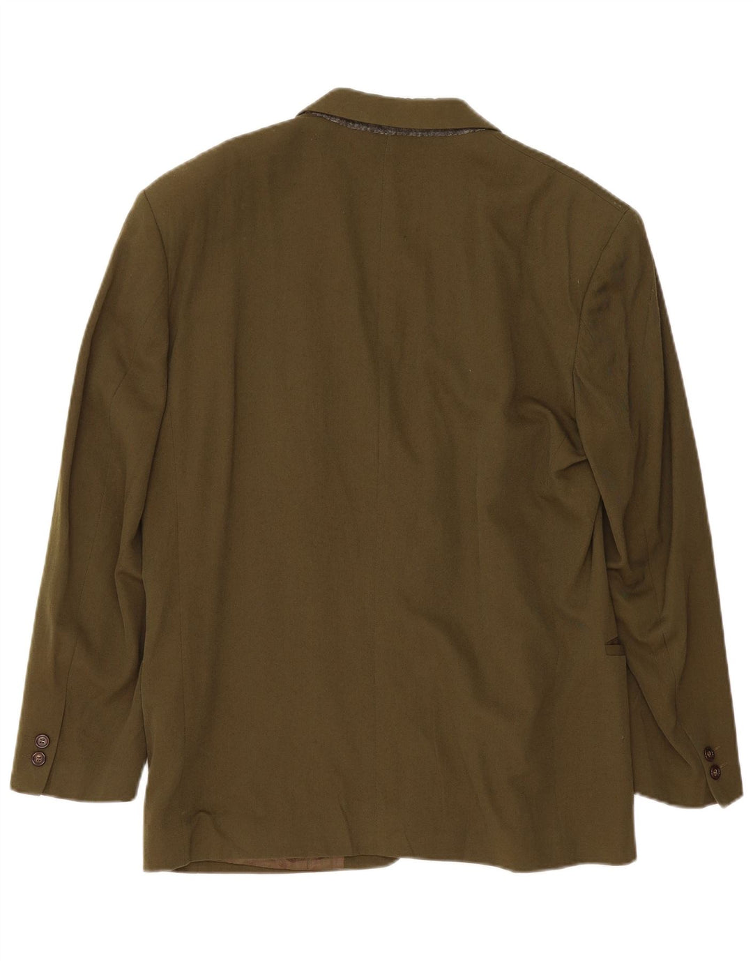 Byblos Mens 2 Button Blazer Jacket IT 50 Large Khaki Wool