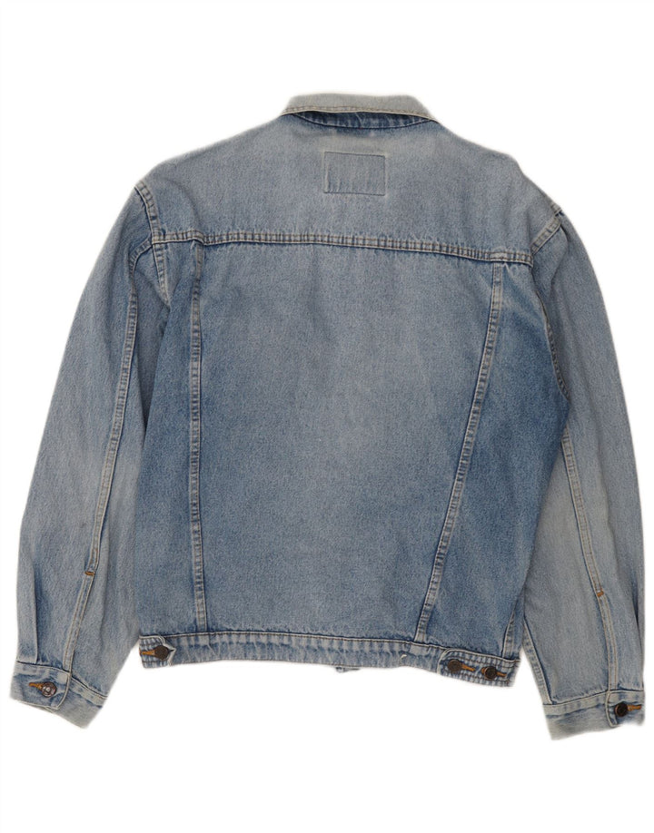MICHELANGELO Mens Denim Jacket UK 40 Large Blue
