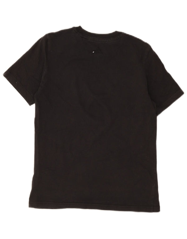 Adidas Girls Graphic T-Shirt Top 11-12 Years Black Cotton