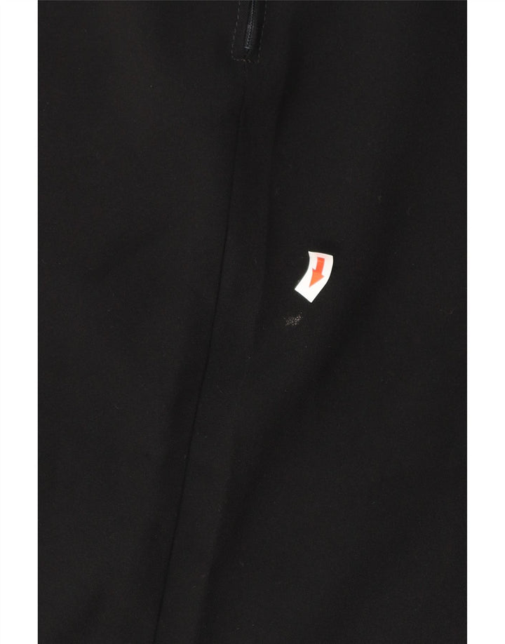 Benetton Womens Midi Skirt IT 44 Medium W28  Black Polyester