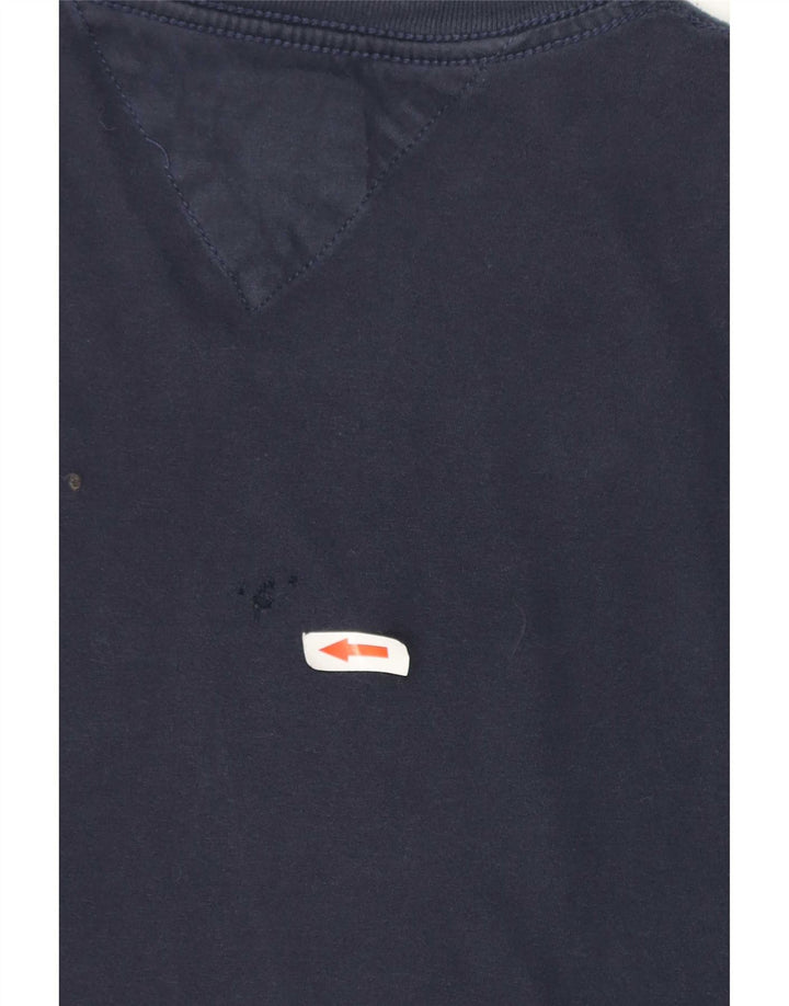 Tommy Hilfiger Mens Graphic T-Shirt Top Medium Navy Blue Cotton
