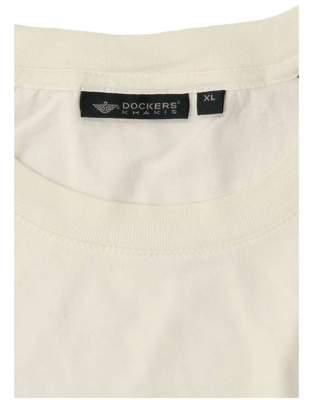 Dockers Mens Khakis T-Shirt Top XL White Colourblock
