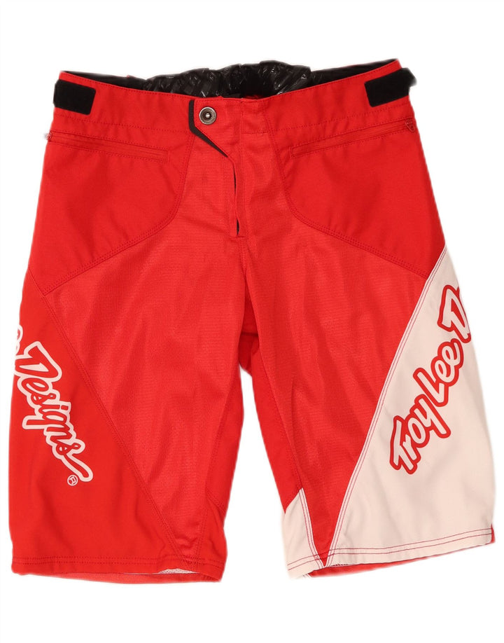 Troy Lee Designs Mens Motorstyle Graphic Shorts Medium W32 Red Colourblock