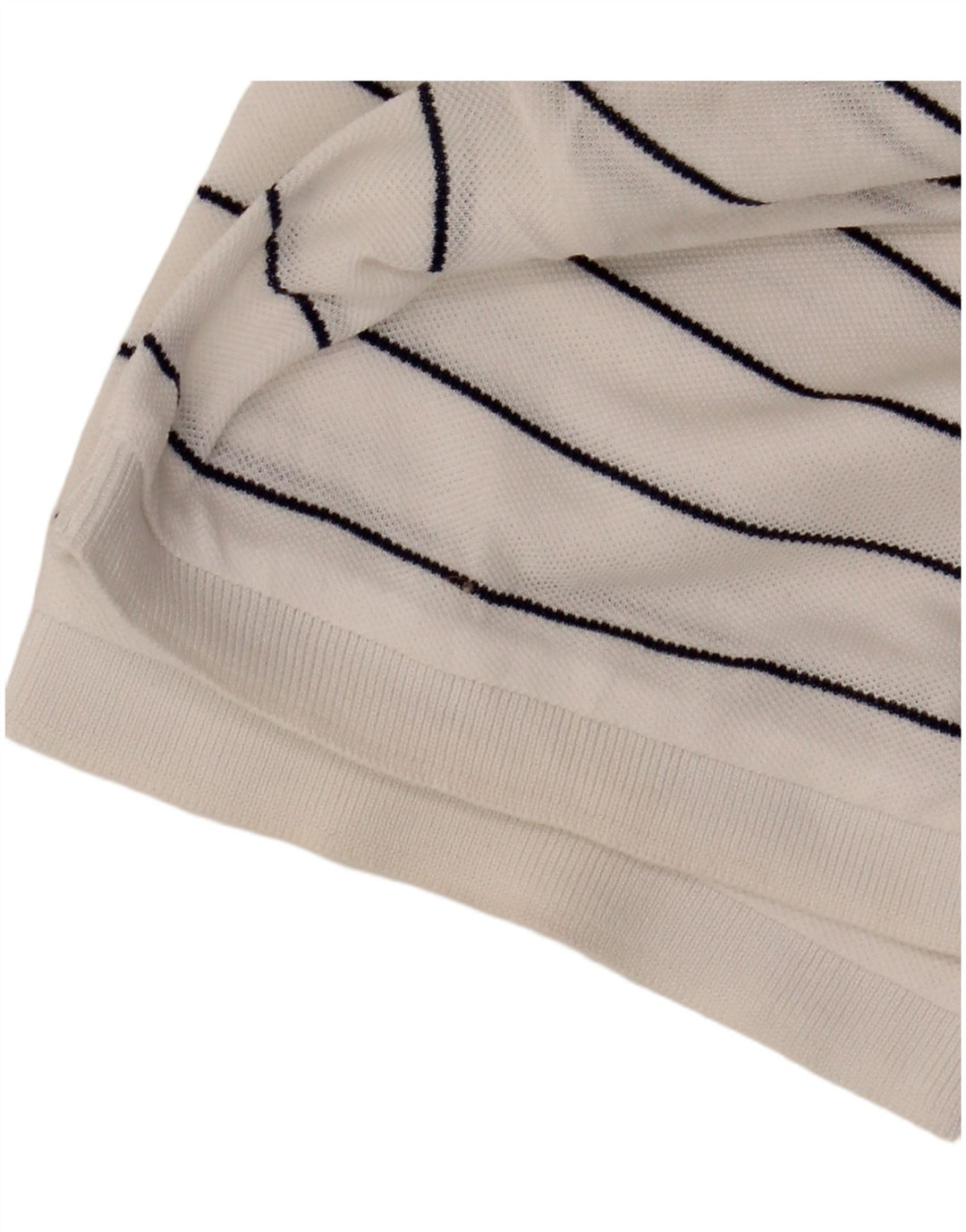 Geox Respira Mens Regular Fit Polo Shirt Large White Striped