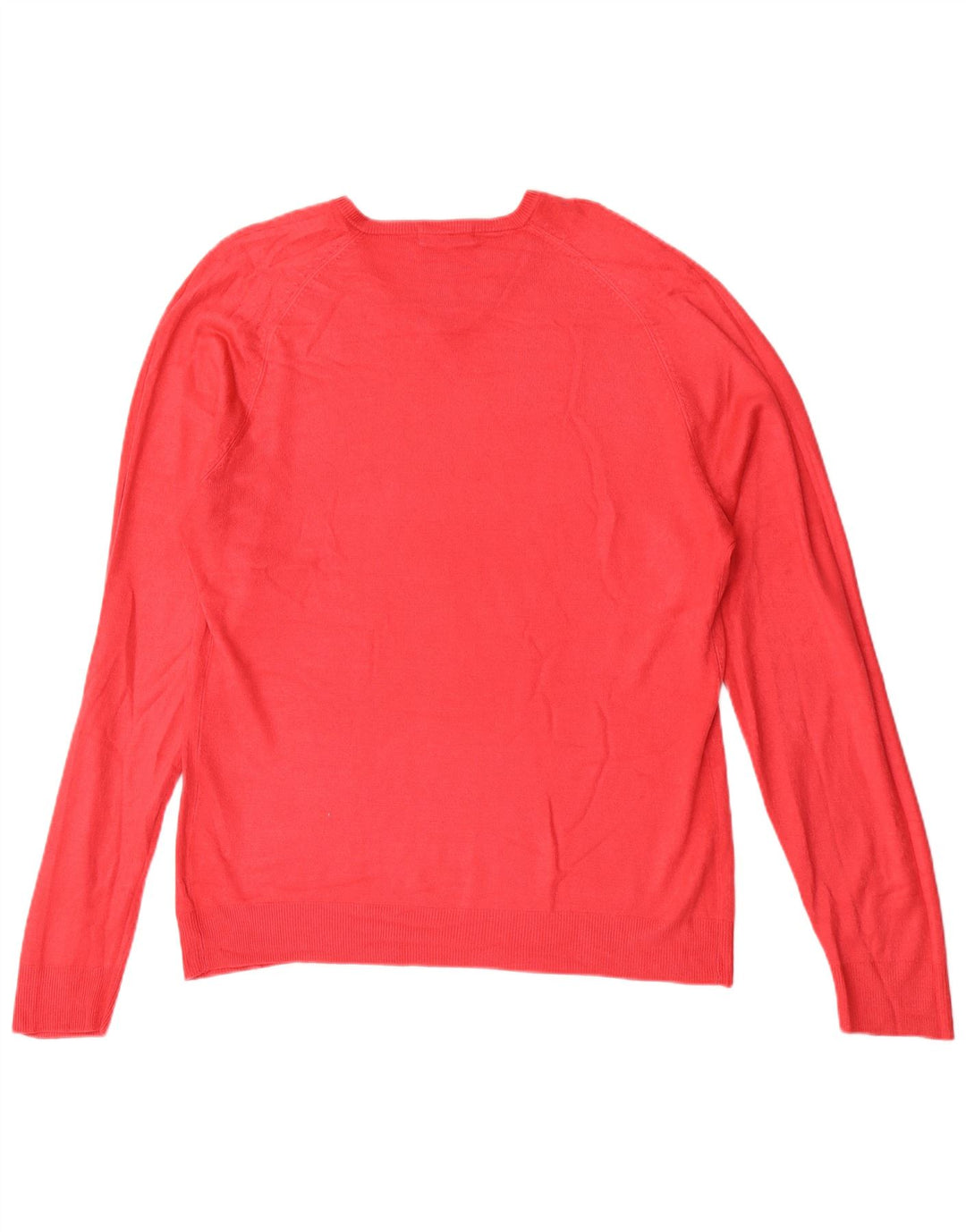 Marks & Spencer Mens Autograph V-Neck Jumper Sweater Large Red Acrylic