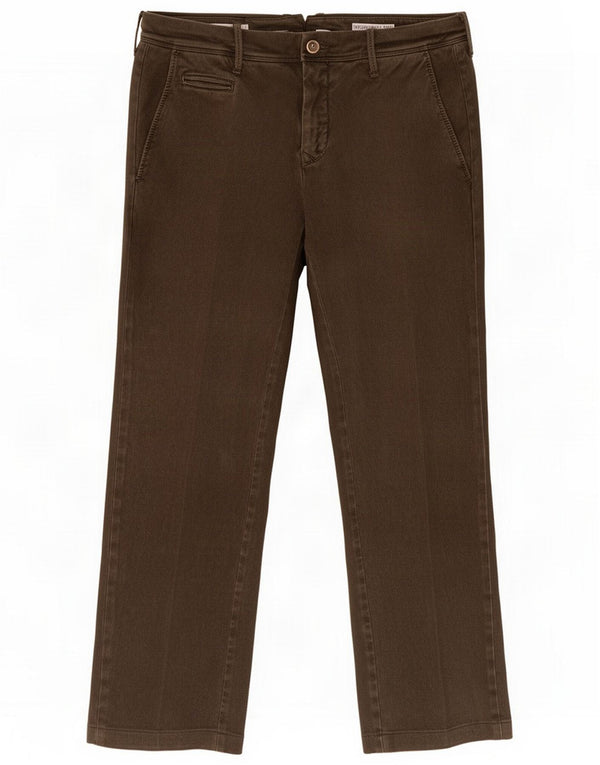 Jacob Cohen Mens Straight Chino Trousers W34 L30 Khaki Cotton