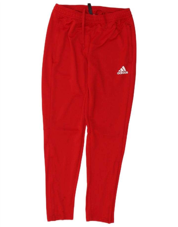 Adidas Mens Aeroready Tracksuit Trousers UK 38/40 Medium Red Polyester