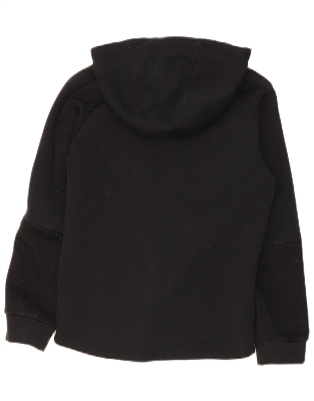 PUMA Boys Zip Hoodie Sweater 11-12 Years Black Cotton