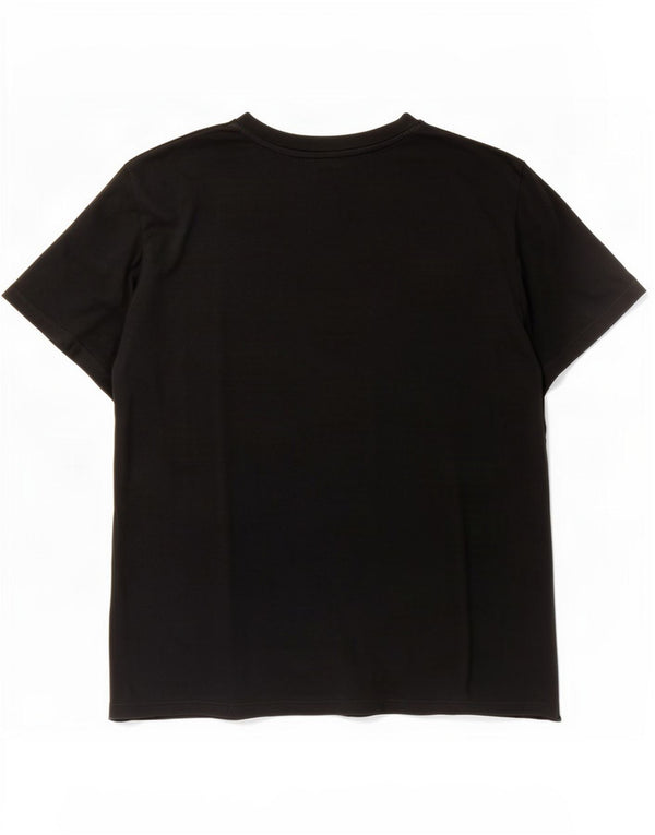 Mustang Womens Graphic T-Shirt Top UK 16 Large Black Cotton
