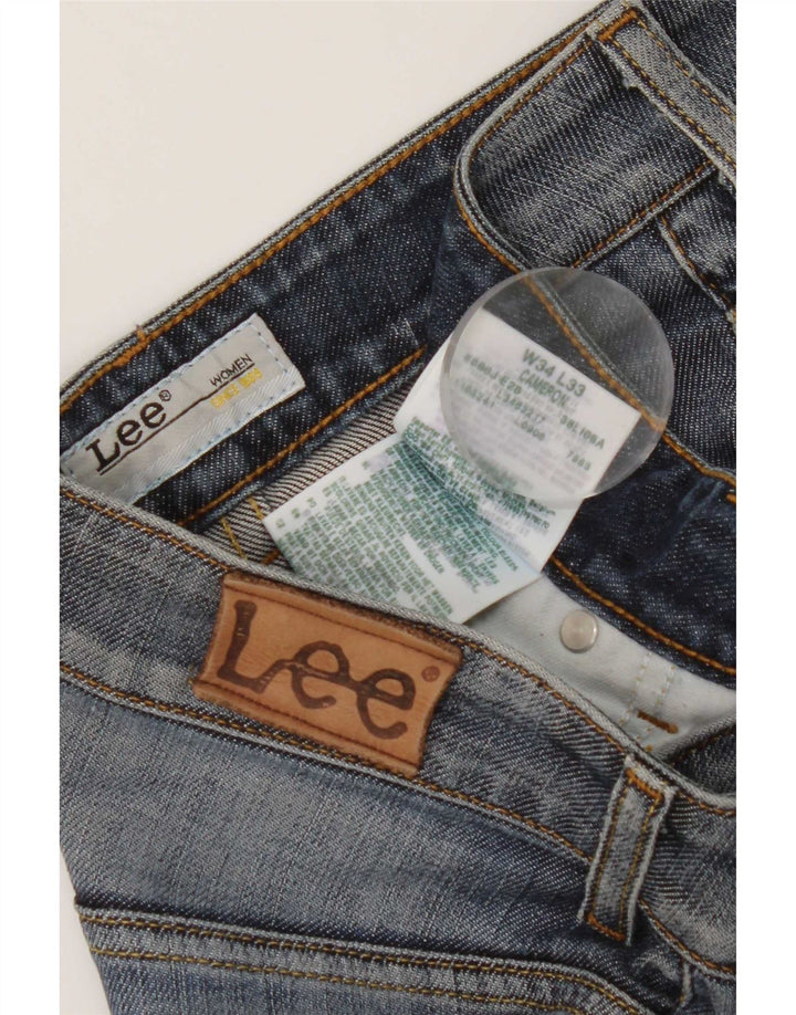 Lee Womens Cameron Bootcut Jeans W34 L28 Blue Cotton