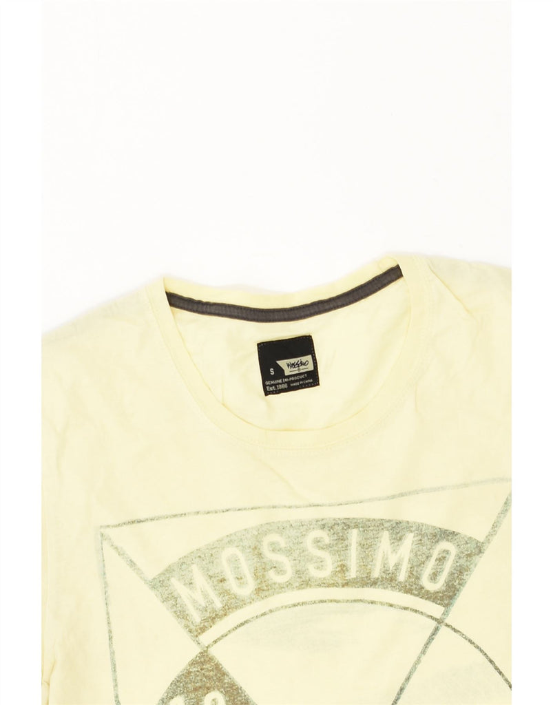 MOSSIMO Mens Graphic T-Shirt Top Small Yellow Cotton | Vintage Mossimo | Thrift | Second-Hand Mossimo | Used Clothing | Messina Hembry 