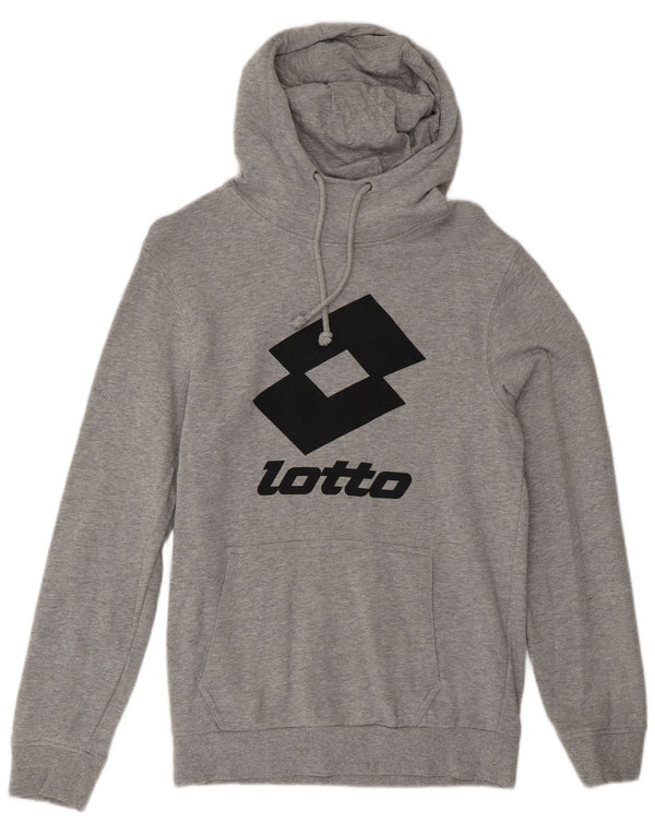 Lotto Mens Graphic Hoodie Jumper 2XS Grey
