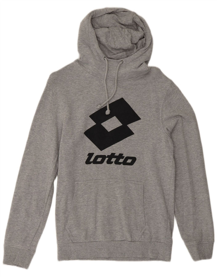 Lotto Mens Graphic Hoodie Jumper 2XS Grey