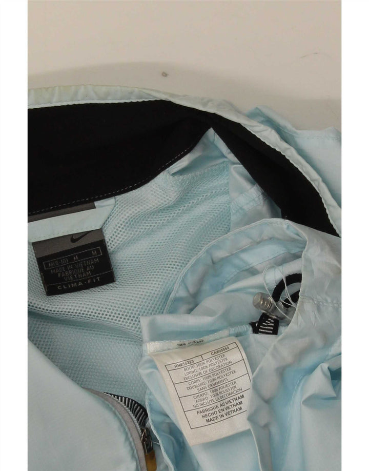 Nike Womens Pullover Tracksuit Top Jacket US 8/10 Medium Blue Polyester