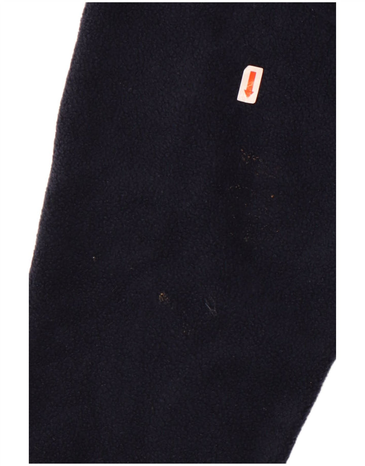 Kappa Mens Zip Neck Fleece Jumper Medium Navy Blue Polyester