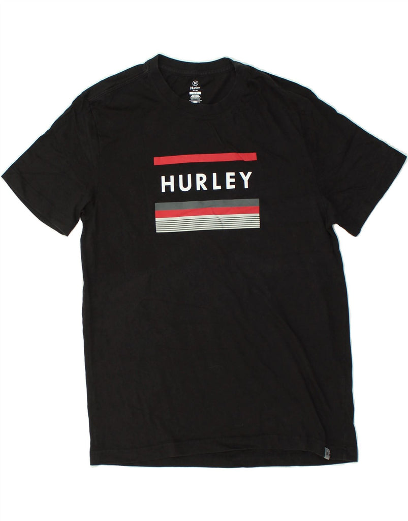 HURLEY Mens Graphic T-Shirt Top Medium Black Cotton | Vintage Hurley | Thrift | Second-Hand Hurley | Used Clothing | Messina Hembry 