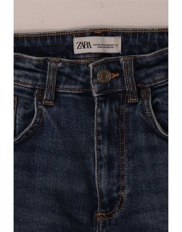 Zara Womens Bootcut Jeans EU 34 2XS W24 L25 Blue