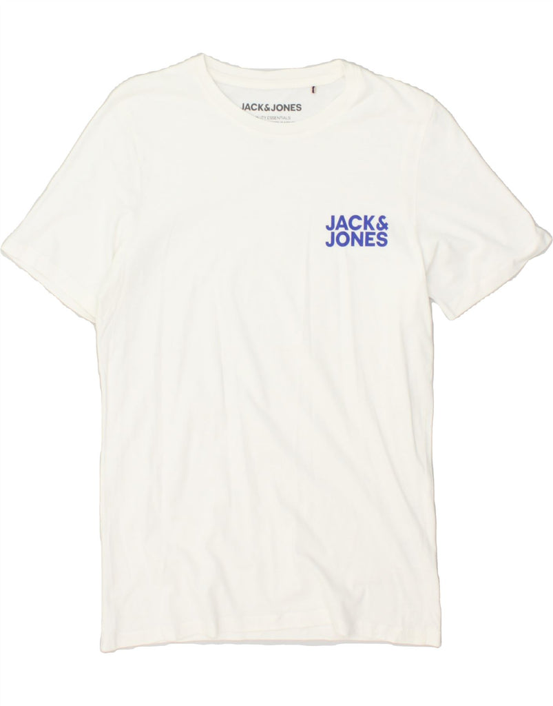 JACK & JONES Mens Graphic T-Shirt Top XS White Cotton | Vintage Jack & Jones | Thrift | Second-Hand Jack & Jones | Used Clothing | Messina Hembry 