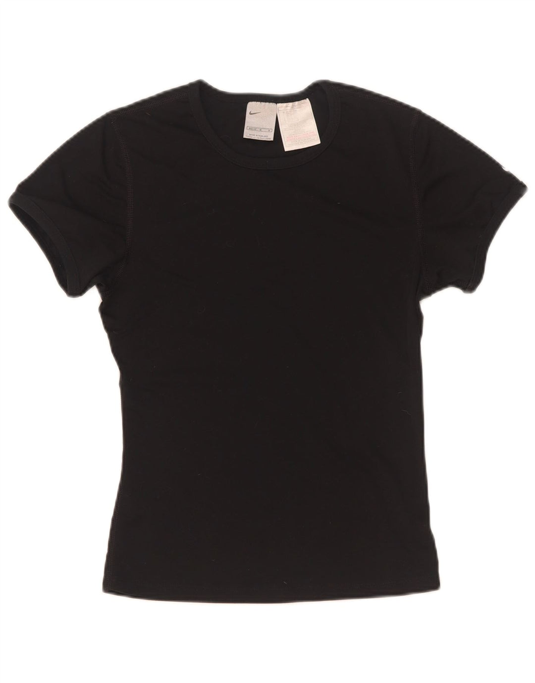 Nike Womens T-Shirt Top US 8/10 Medium Black Polyester