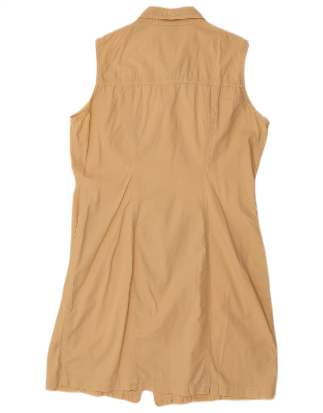 Colmar Womens Sleeveless Shirt Dress IT 46 Large Beige