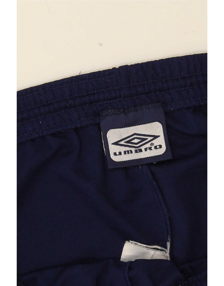 Umbro Mens Sport Shorts Large Navy Blue Pinstripe