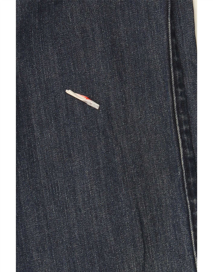 Hugo Boss Mens Stretch Straight Jeans W32 L30 Navy Blue Cotton