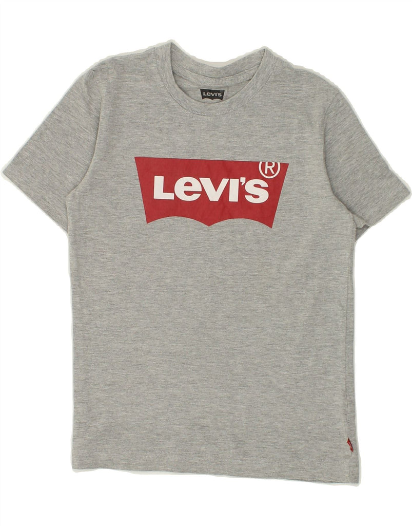 LEVI'S Boys Graphic T-Shirt Top 8-9 Years Small Grey Cotton | Vintage Levi's | Thrift | Second-Hand Levi's | Used Clothing | Messina Hembry 