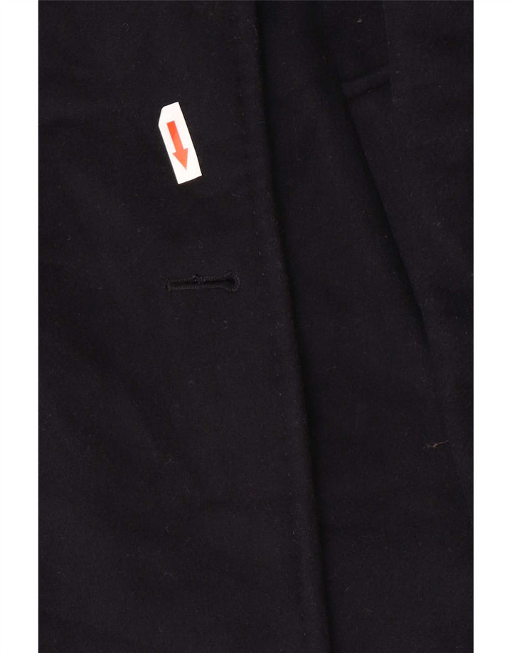Zara Womens Double Breasted Coat UK 14 Medium Navy Blue