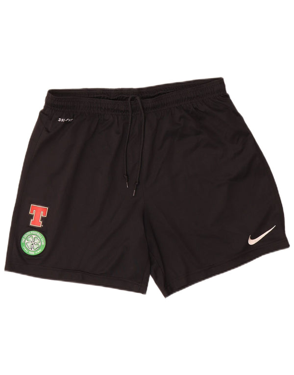 Nike Mens The Celtic Football Club Graphic Sport Shorts Large Black