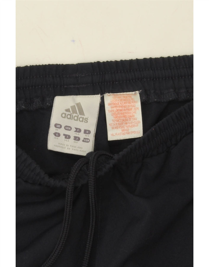 ADIDAS Boys Tracksuit Trousers 13-14 Years  Navy Blue Polyester Vintage Adidas and Second-Hand Adidas from Messina Hembry 