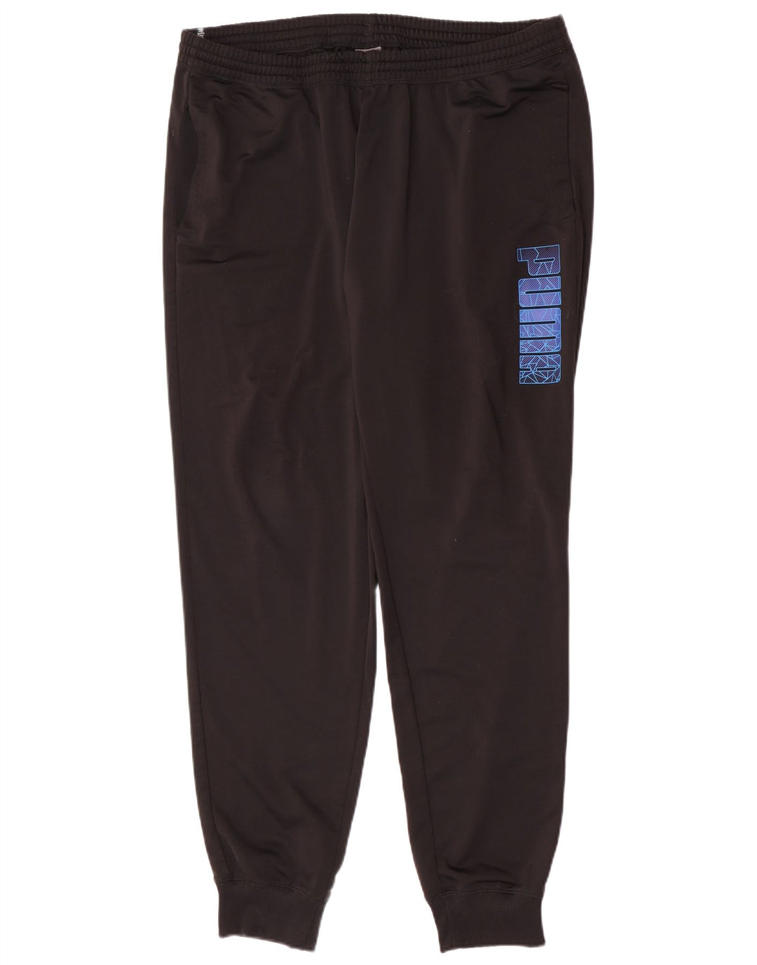 Puma Mens Graphic Tracksuit Trousers Joggers 2XL  Black