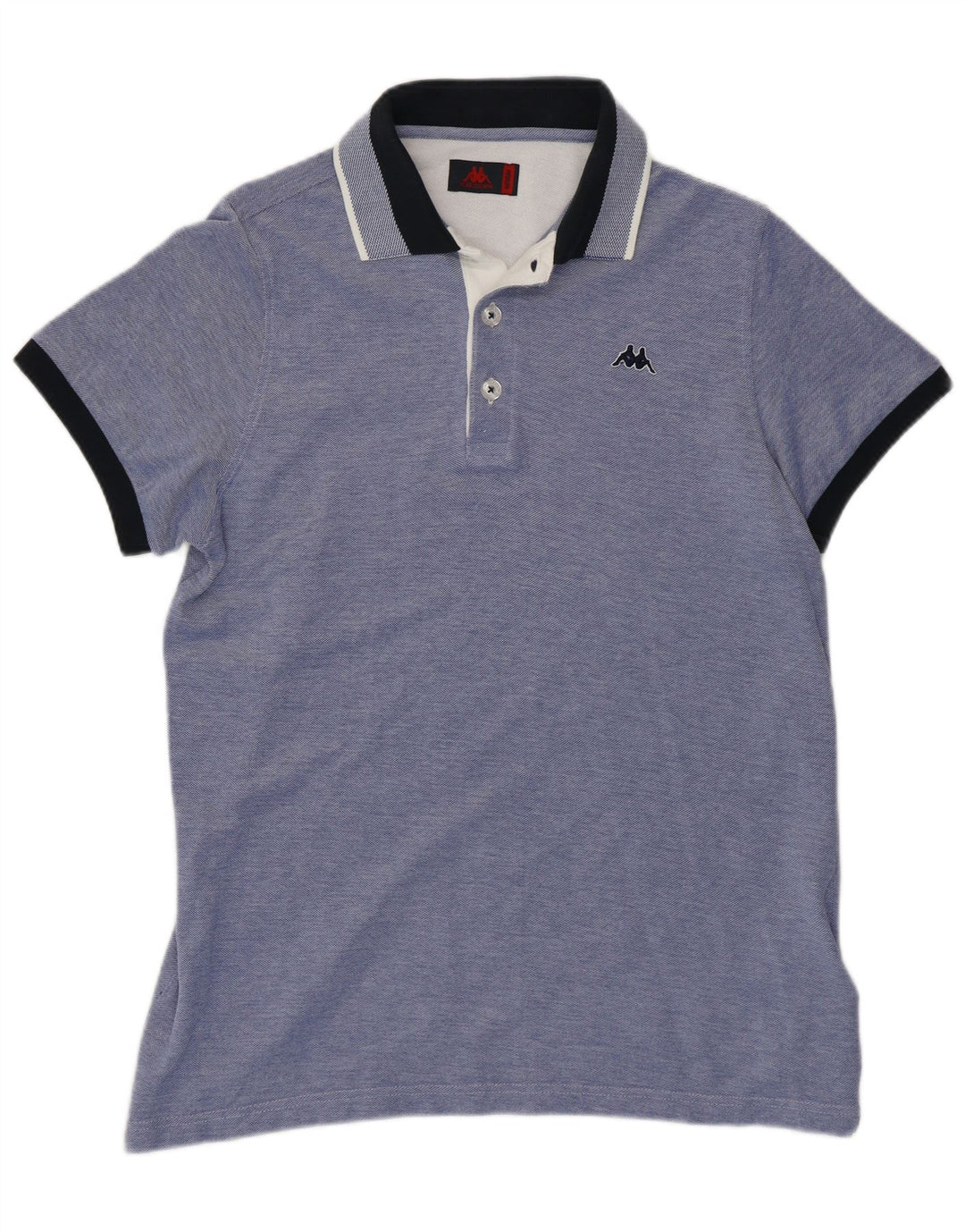 Kappa Mens Polo Shirt Medium Blue Colourblock Cotton