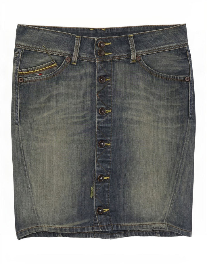 Tommy Hilfiger Womens Sonora Denim Skirt Medium W34 Blue Cotton