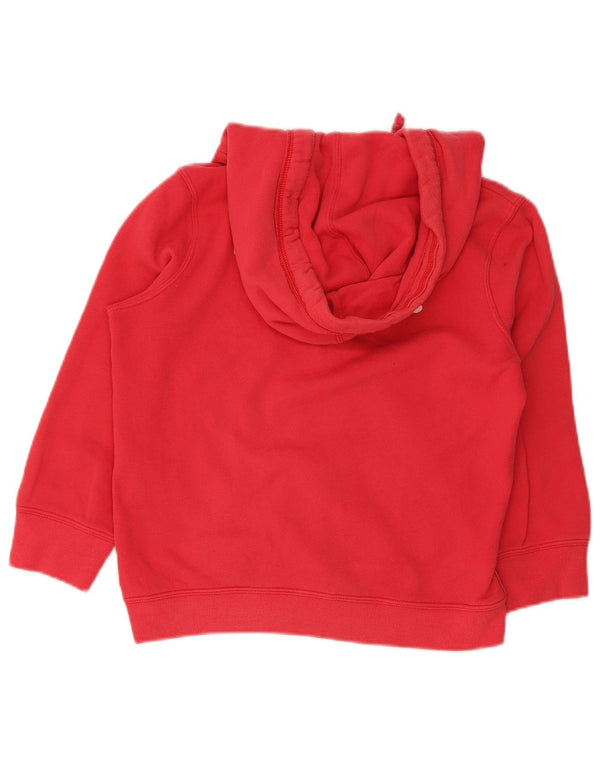 Hollister Girls 3/4 Sleeve Graphic Hoodie Jumper 11-12 Years Large Pink