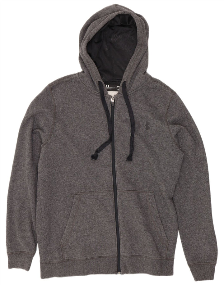 Under Armour Mens Cold Gear Zip Hoodie Sweater Small Grey