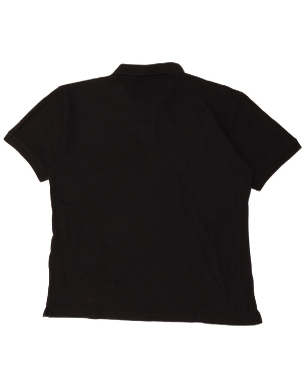 Fila Mens Polo Shirt IT 56 2XL Black Cotton
