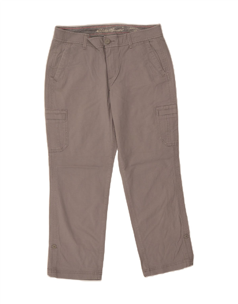 EDDIE BAUER Womens Straight Cargo Trousers US 8 Medium W30 L26 Grey Vintage Eddie Bauer and Second-Hand Eddie Bauer from Messina Hembry 