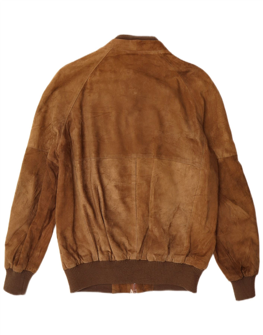 Vintage Mens Suede Bomber Jacket IT 52 XL Brown