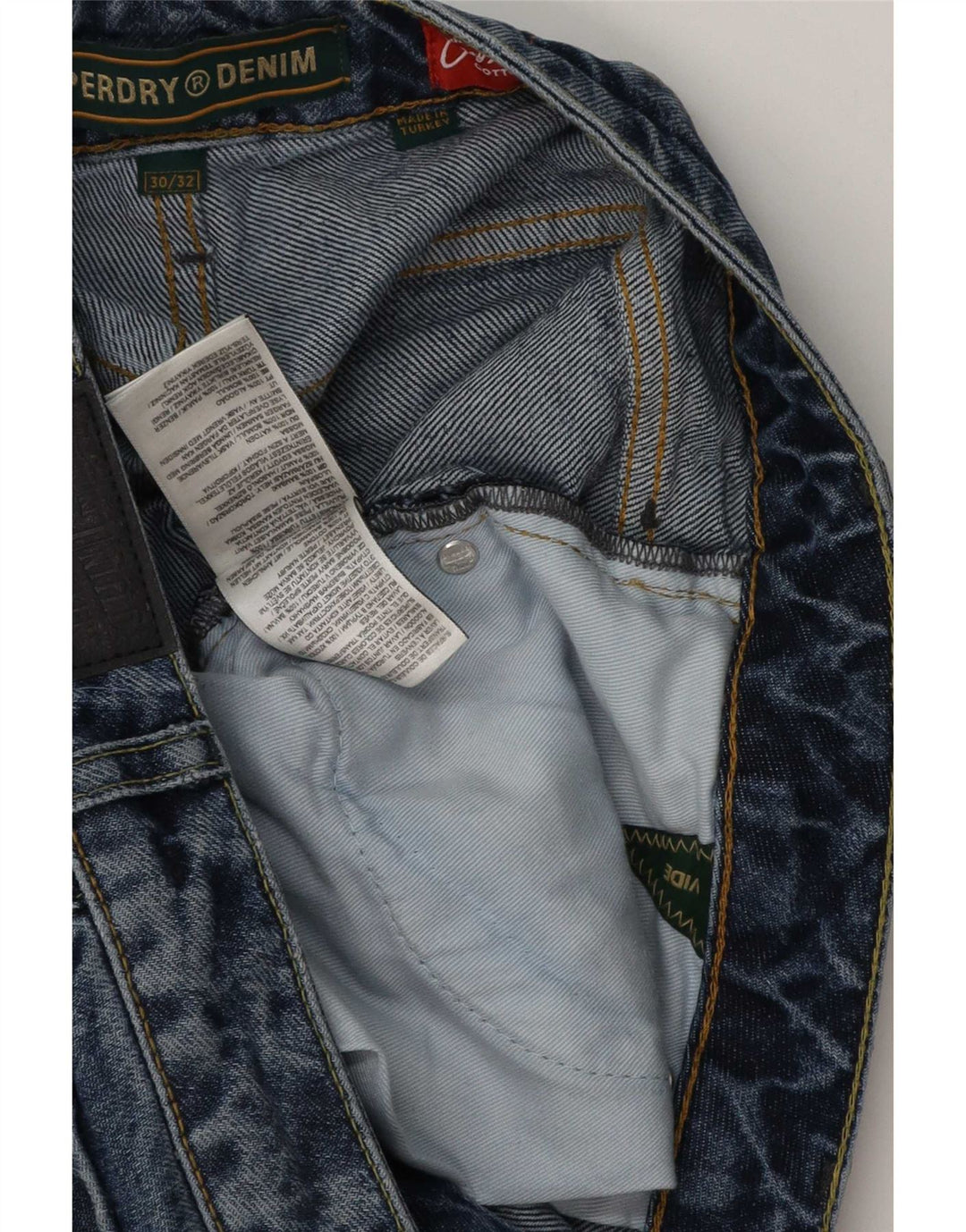 Superdry Mens Loose Jeans W30 L32 Blue Cotton