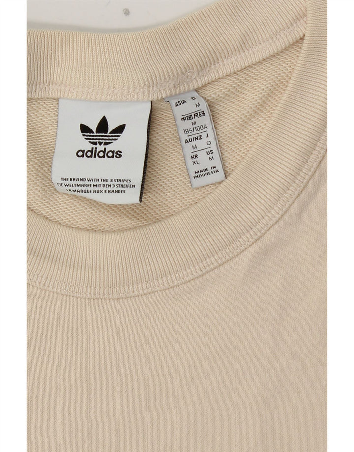 ADIDAS Mens Sweatshirt Jumper Medium White Cotton
